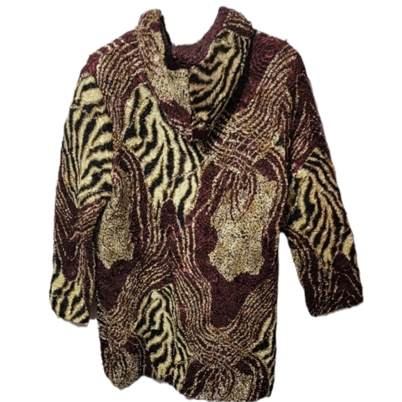 ABC COLLECTION Womans Lightweight Hooded Jacket Animal Print - Picture 2 of 6